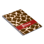 Journal rouge de carnet de notes à spirale (Côté Droit)