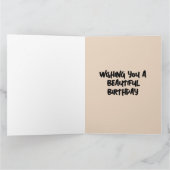 JOURNAL RUSTIQUE CABINE CARTE DE SALUT D'ANNIVERSA (Intérieur)