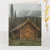 JOURNAL RUSTIQUE CABINE CARTE DE SALUT D'ANNIVERSA (Fleur jaune)