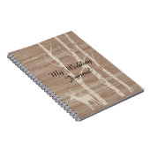 Journal rustique de mariage d'arbres et de cerfs (Côté Droit)