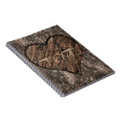 Journal rustique en écorce d'arbre avec cœur sculp (Côté Droit)