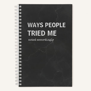 Journal Snarky Façons dont les gens m'ont testé