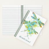 journal tacheté de libellule sarcelle (À l'intérieur)