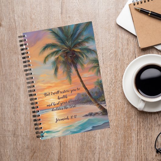 Journal Tropical Sunset Passez du temps avec Dieu