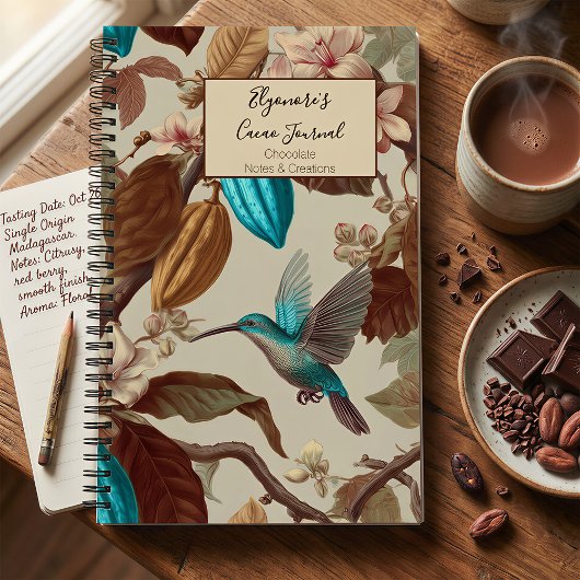 Journal Turquoise Cacao Colibri