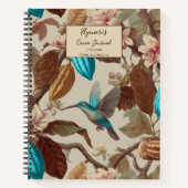 Journal Turquoise Cacao Colibri (Devant)
