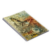 Journal vintage de gratitude de papillon (Côté Droit)