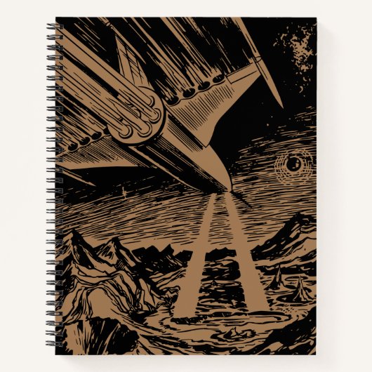 Journal vintage de la fusée spatiale Sci-Fi (Devant)