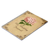 Journal vintage de mariage d'hortensia (Côté gauche)