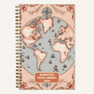 Journal Vintage de voyage personnalisé