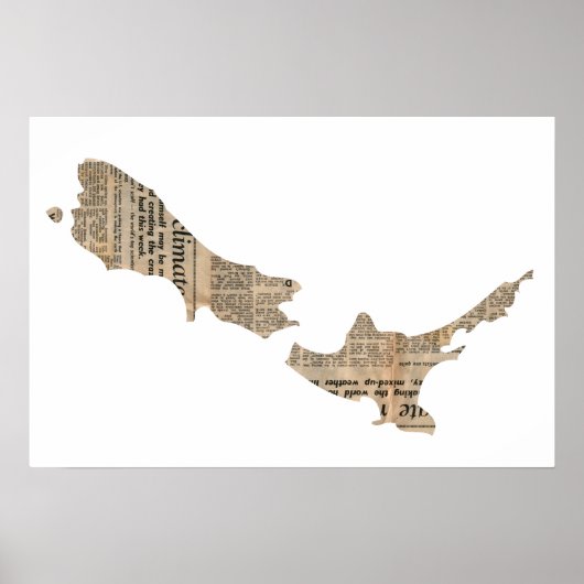 Journal vintage New Zealand Overlay | Poster (Devant)