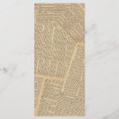 Journal vintage Pays Tournesol Mariage Menu (Dos)