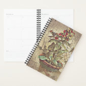 Journal vintage Pot à fleurs et Fleurs (Devant avec enveloppe)