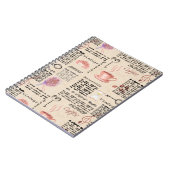 Journal vintage romantique (Côté gauche)