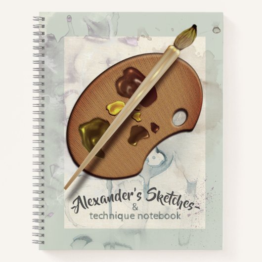Journal voor penseel- en paletkunstenaars notitieboek (Voorkant)