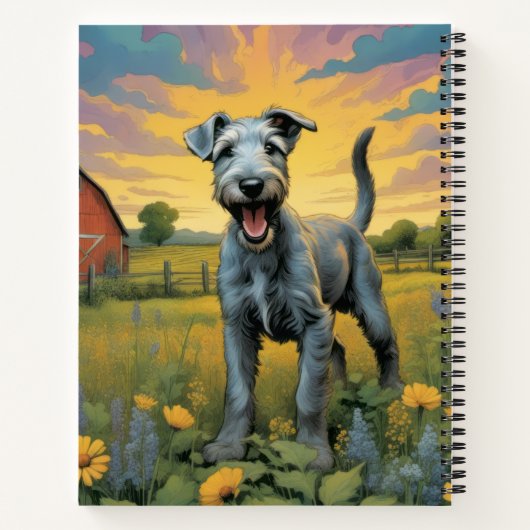 Journal Whimsical Wolfhound sur mesure (Dos)