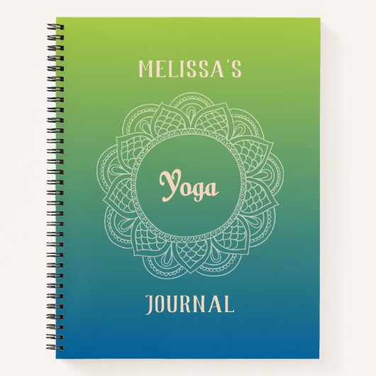 Journal Yoga personnalisable (Devant)