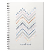 Journal Zig Zag mixte - Cobalt (Devant)