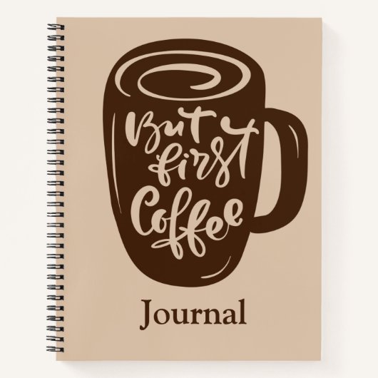 Journaling met koffie notitieboek (Voorkant)