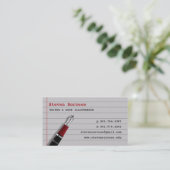 Journalist/auteur/schrijver Visitekaartje (Staand voorkant)