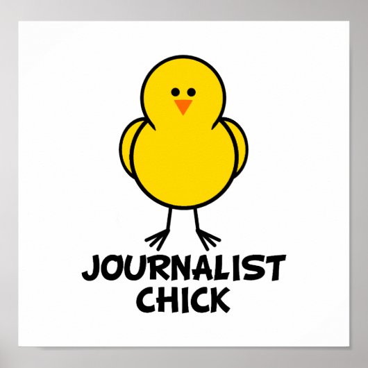 Journalist Chick Poster (Voorkant)