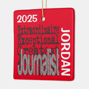 Journalist Extraordinaire Aangepast Keramisch Ornament