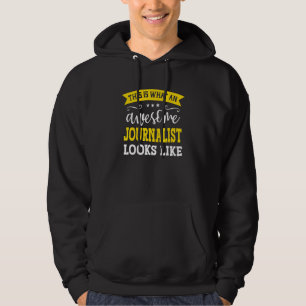 Journalist Functie Titel Medewerker Grappige Werkn Hoodie