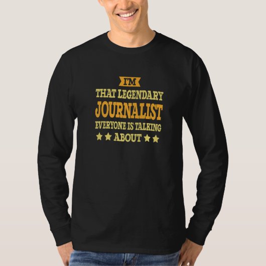 Journalist Functionaris Funny Worker Journal T-shirt (Voorkant)