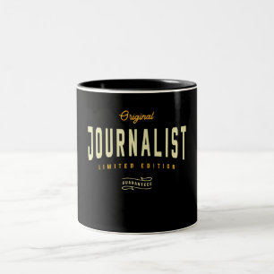 Journalist Funny Job Title Professional Tweekleurige Koffiemok