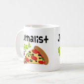 Journalist (Funny) Pizza Koffiemok (Voorkant links)