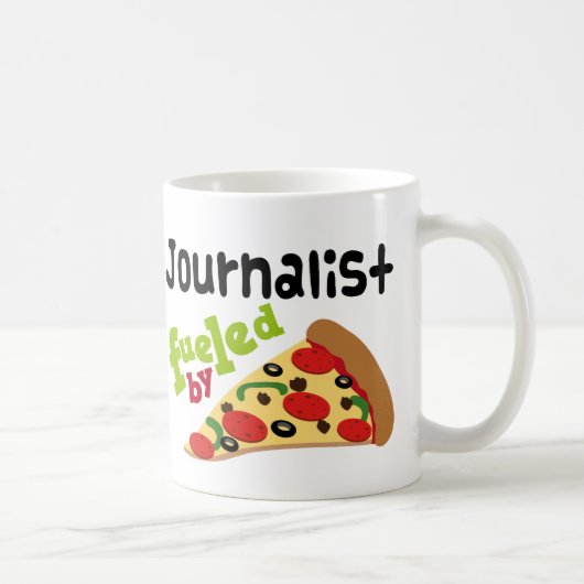 Journalist (Funny) Pizza Koffiemok (Rechts)