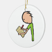 Journalist Keramisch Ornament (Links)