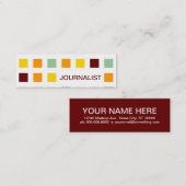 JOURNALIST MINI VISITEKAARTJE (Voorkant / Achterkant)
