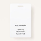 Journalist of Reporter Photo QR Code Pass ID Badge (Achterkant)