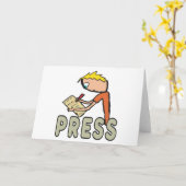 Journalist Persverslag Kaart (Gele Bloem)