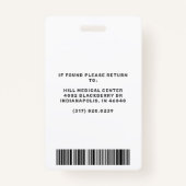 Journalist Press Pass Blauw-wit Foto-ID Badge (Achterkant)