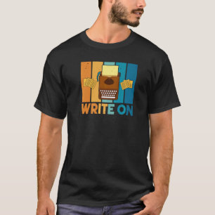 Journalist Schrijf op Nieuws Schrijver Columnist P T-shirt