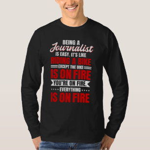 Journalist Schrijver Verslaggever Omroeper Journal T-shirt