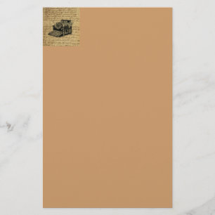 Journalist scripts burlap antiek typemachine briefpapier
