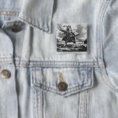 Journalist Vierkante Button 5,1 Cm (In situ)