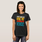 Journalist Voice Writer Journalism Column T-shirt (Voorkant volledig)