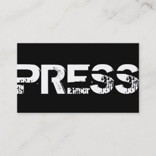 Journalist Writer Media Visitekaartje
