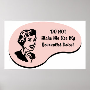 Journalistenstem Poster