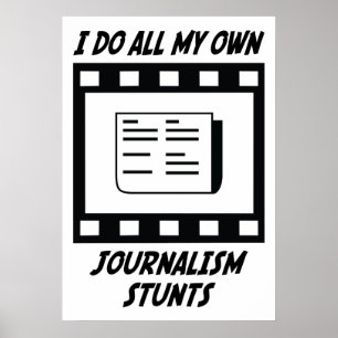 Journalistiek stunts poster