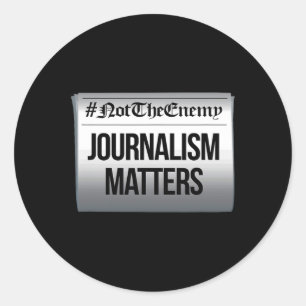 Journalistieke problemen niet de vijand anti-Trump Ronde Sticker