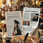 Journaux de Graduation Moderne Invitation au lycée