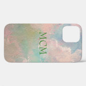Journée avec monogramme iPhone / coque ipad (Verso (horizontal))