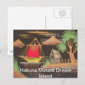 Journée bénie Hakuna Matata Carte postale (Devant / Derrière)