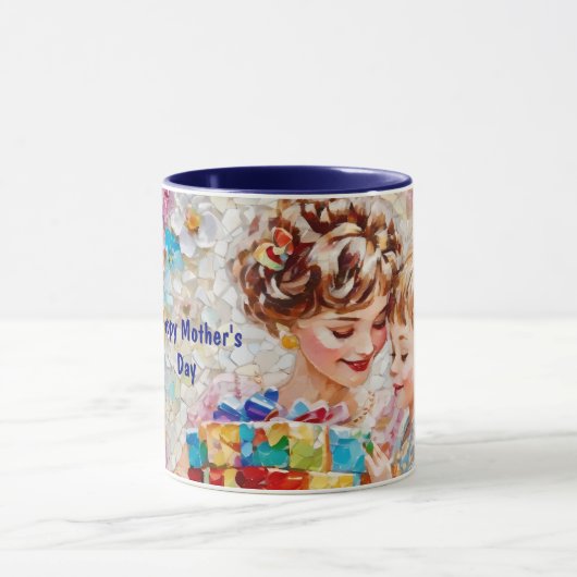 JOURNÉE DE LA MÈRE ~ Mère et enfant ~ Mug (Centre)