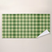 Journée de la Saint Patrick à Plaid Vert (Serviette de bain)